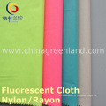 Nylon Rayon 13s / 10s Fluoreszierte Twill Warp Spandex Stoff für Shirt Kleid (GLLLDYG001)